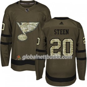 St. Louis Blues Hockeydrakt Alexander Steen 20 2017-2018 Camo Grønn Adidas Authentic - Herre